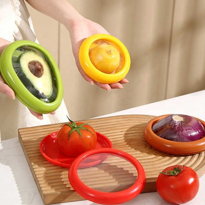 Popular refrigerator fruit crisper box food grade silicone film sealed food fresh storage box with lid