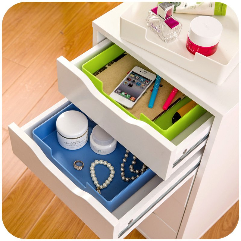 Latest Trend Plastic Book Magazine Office File Tray Organizer Colorful Multifunctional Desktop Storage Box