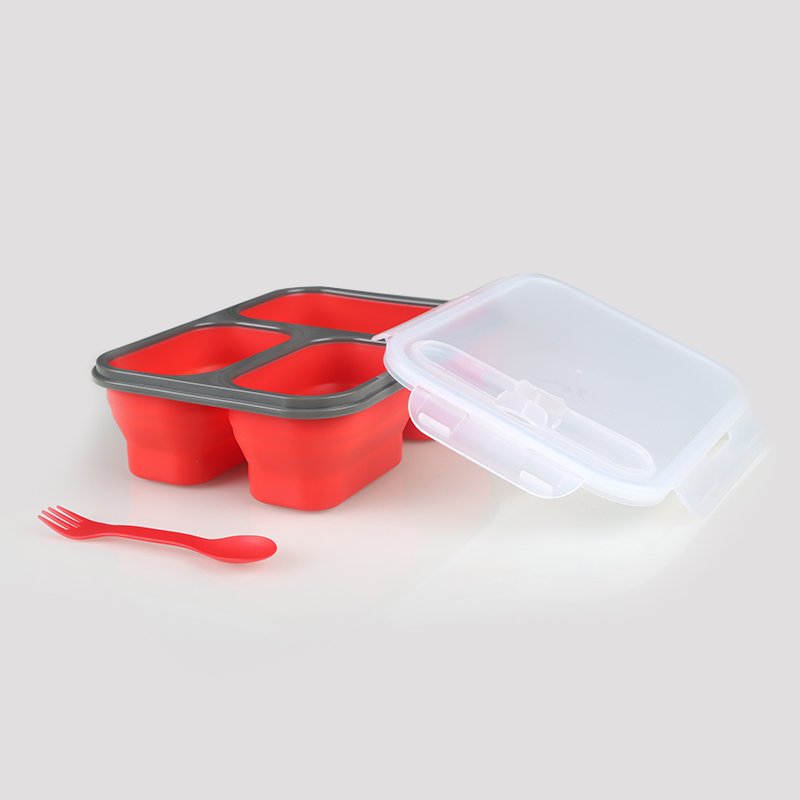 2023 New design Selling Silicone Lunch Box Microwave Oven Food Storage Container Lunch Boxes for kids