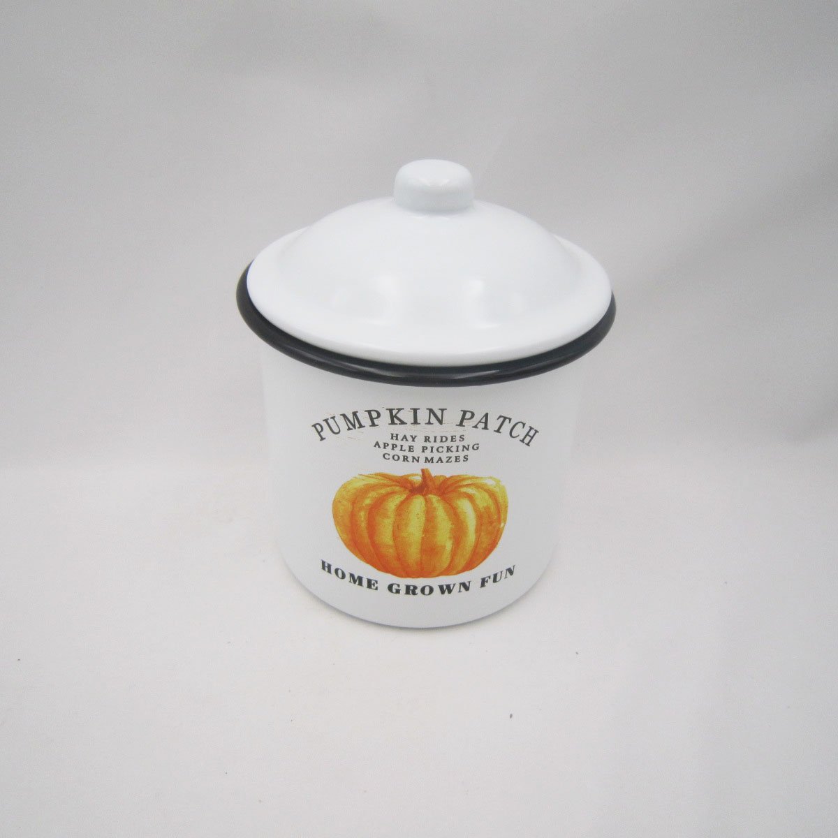 Customized Logo Enamel Canister Set Kitchen Food & Candy Storage Metal Enamel Canister Set