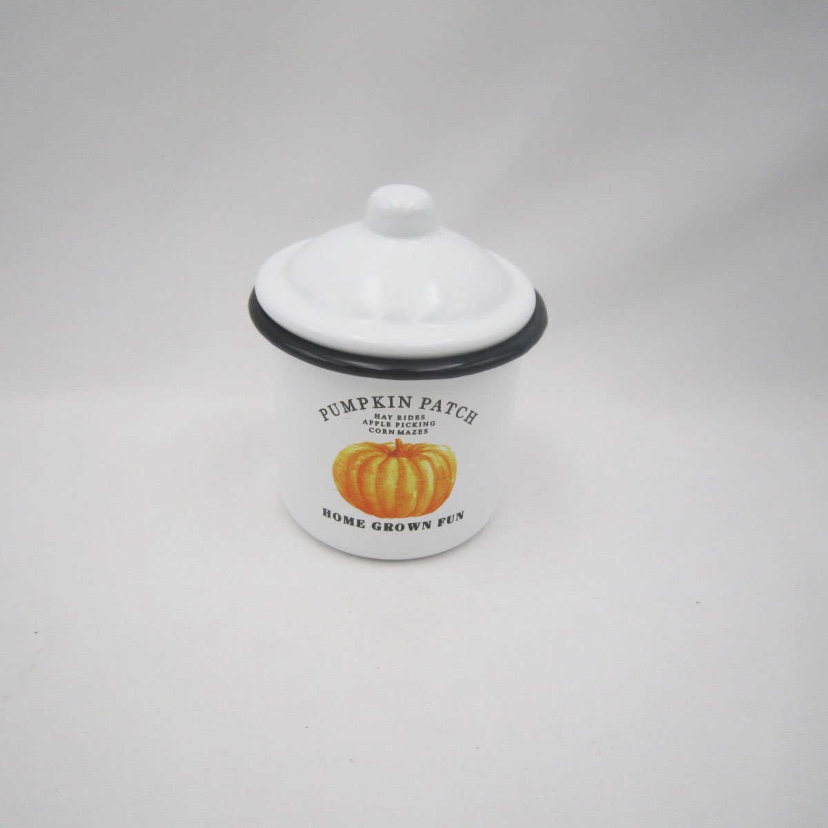 Customized Logo Enamel Canister Set Kitchen Food & Candy Storage Metal Enamel Canister Set