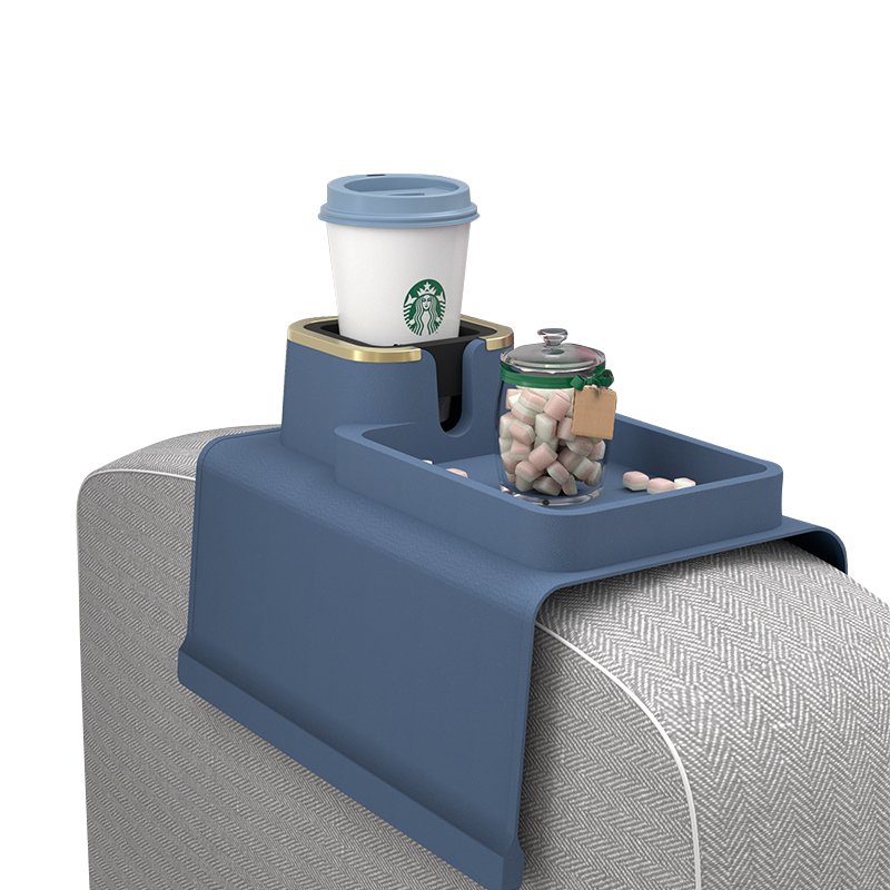Factory New Food Grade Silicone Tray Table Foldable Waterproof for Home Use for Living Room Sofa Armrest Coffee Tool Tray Rest