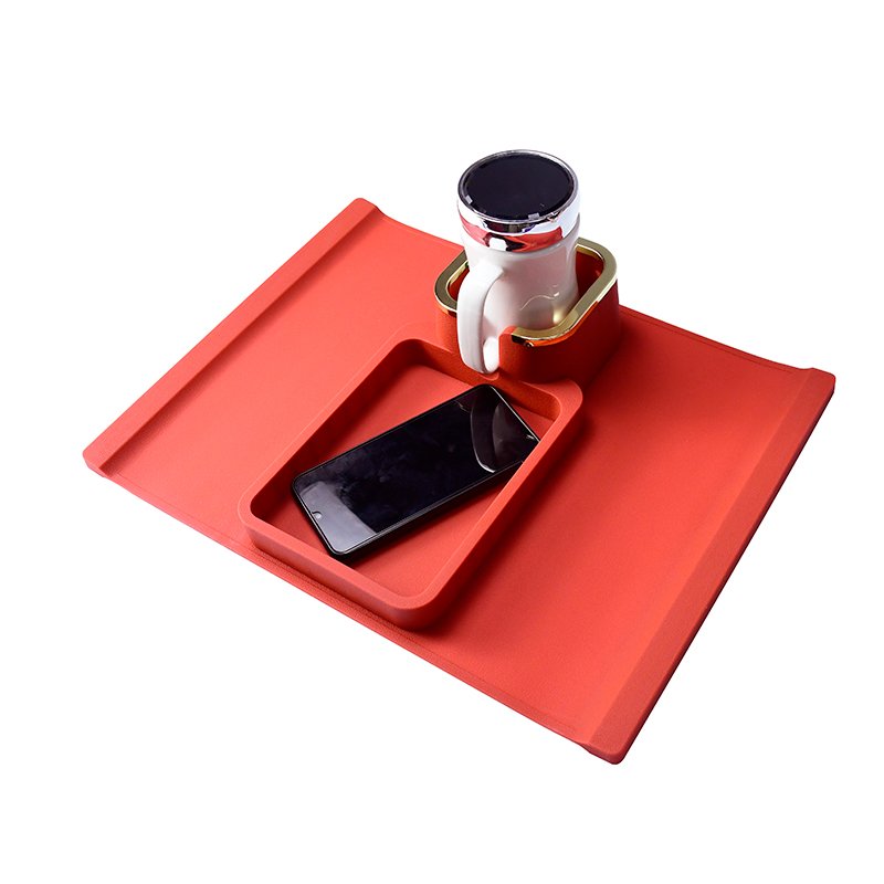 Factory New Food Grade Silicone Tray Table Foldable Waterproof for Home Use for Living Room Sofa Armrest Coffee Tool Tray Rest