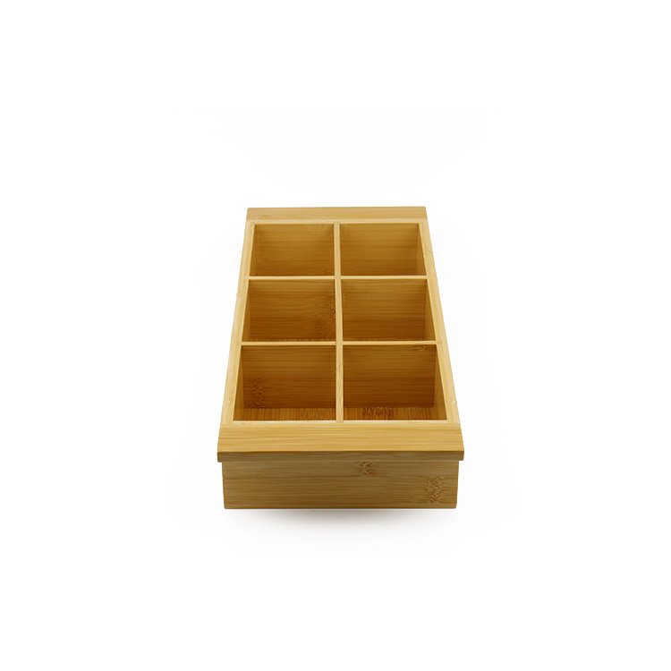 Home Office Desktop Bamboo Makeup Organizer Storage Boxes No Lid