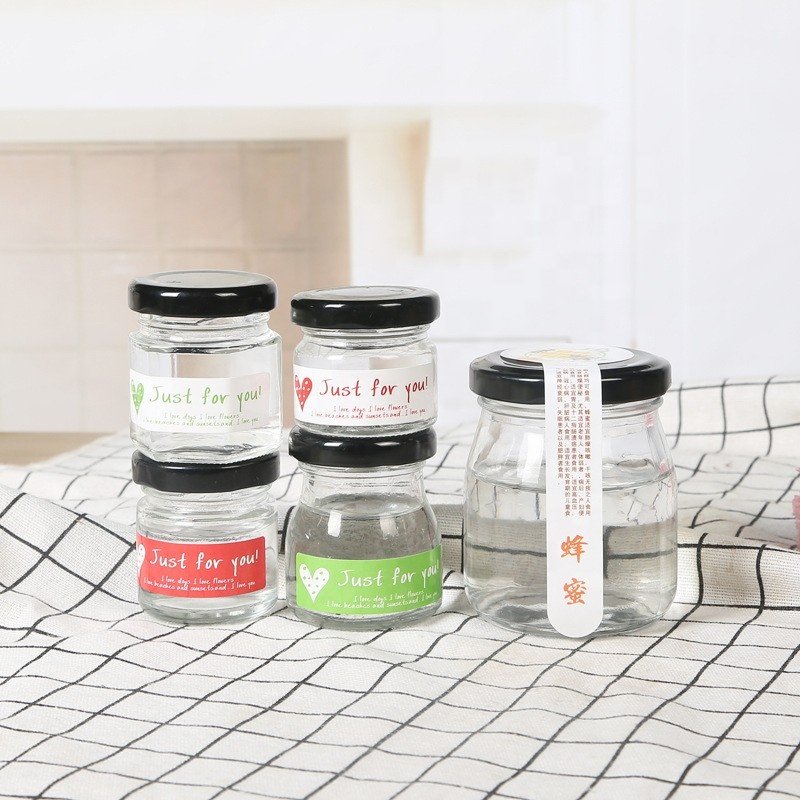 Good Price 25ML Mini Food Storage Jar Bird Nest Sealed Tank Glass Honey Jam Jars with Metal Lid