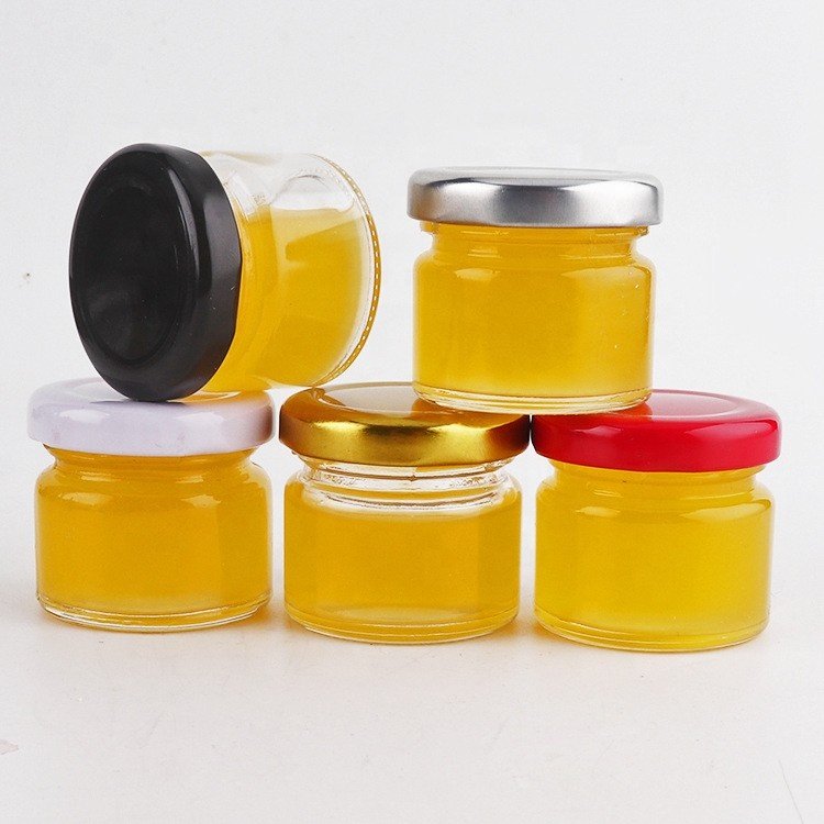 Good Price 25ML Mini Food Storage Jar Bird Nest Sealed Tank Glass Honey Jam Jars with Metal Lid