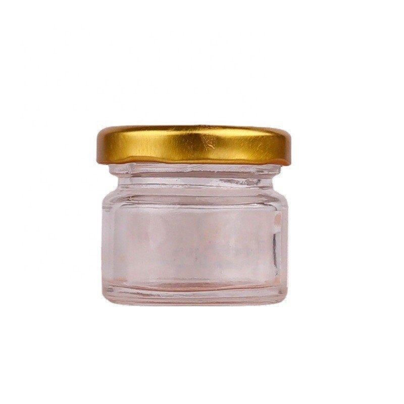 Good Price 25ML Mini Food Storage Jar Bird Nest Sealed Tank Glass Honey Jam Jars with Metal Lid
