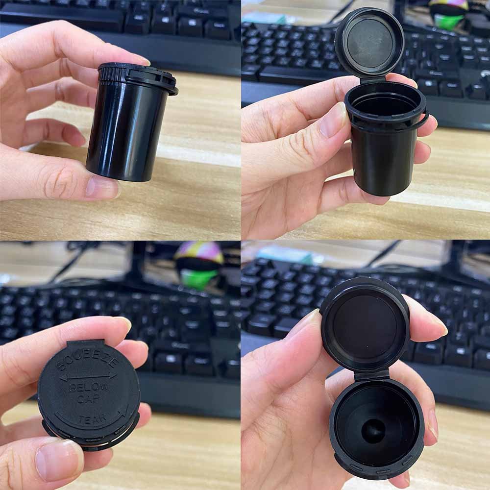 Storage Box 25ml/50ml/110ml Pop Top Medical Bottle Child Resistant Plastic Pill Container Home Tobacco Smoking Accessories