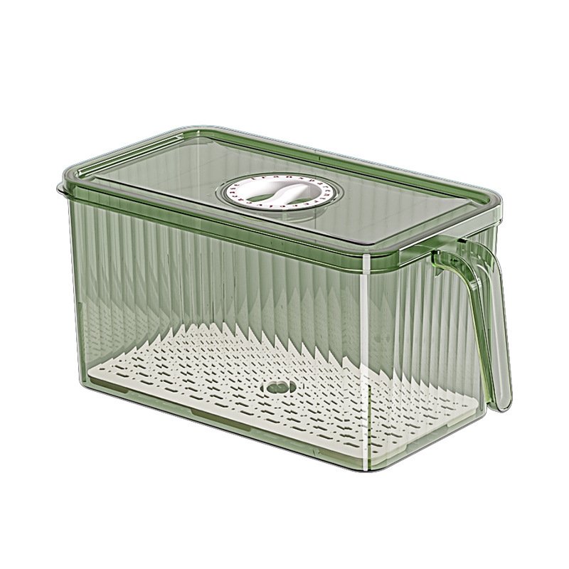 Choice Fun Transparent Kitchen Pet Food Storage Box Bins Stackable Refrigerator Organizer Fridge Organizer Set With Handle