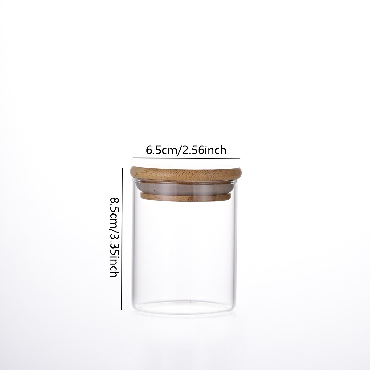 Modern Borosilicate Glass Jar Food Storage Containers Set Hand Blown for Kitchen & Party-in Stock!