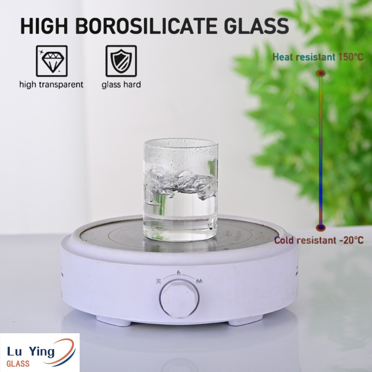 Modern Borosilicate Glass Jar Food Storage Containers Set Hand Blown for Kitchen & Party-in Stock!