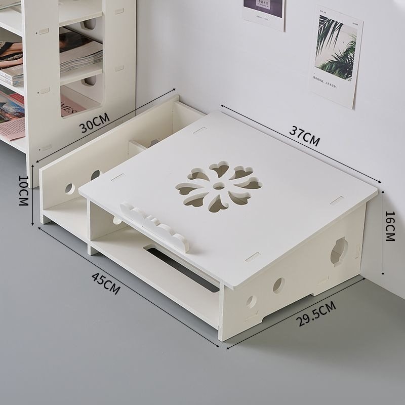 Office and Dormitory Desktop Organizer with Computer Monitor Raise Shelf Storage Box Desk Mat
