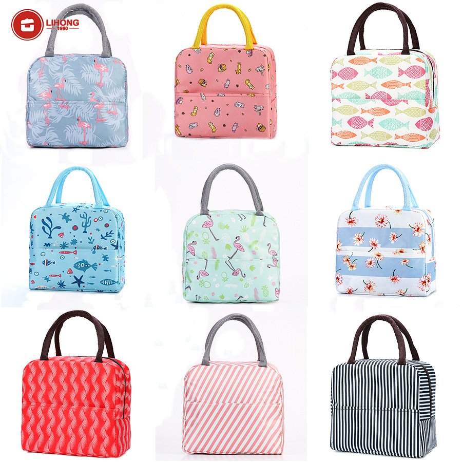Custom Style Pattern Color Insulated Lunch Bag for Kids Adult Food Storage Bags