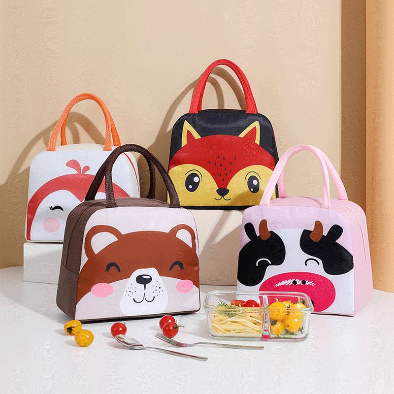 Custom Style Pattern Color Insulated Lunch Bag for Kids Adult Food Storage Bags