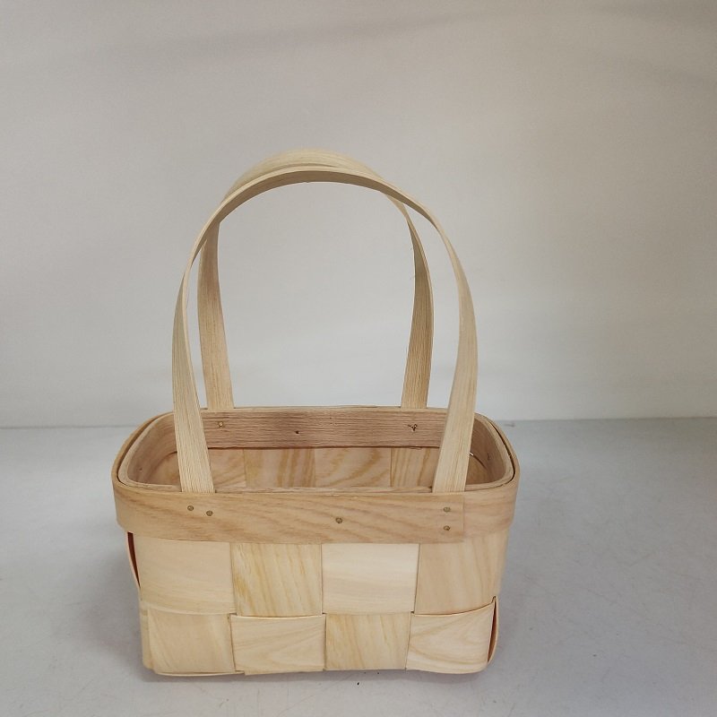 mini flower basket ,bread basket Food Storage chip wood basket
