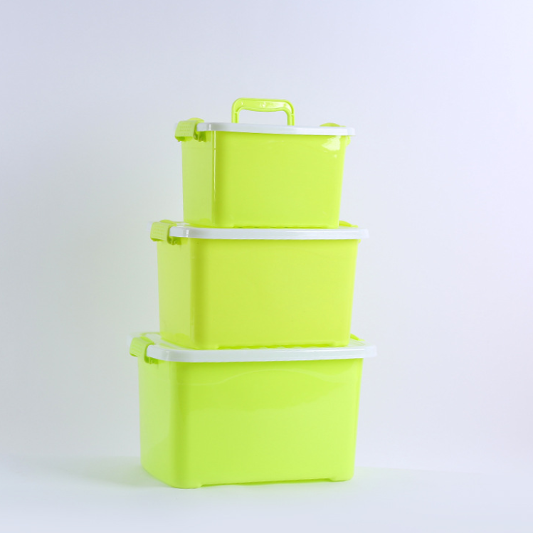 Factory Manufacturer Custom Storage Box & Bins Tote with Handle Colorful Stackable for Clothes Toys