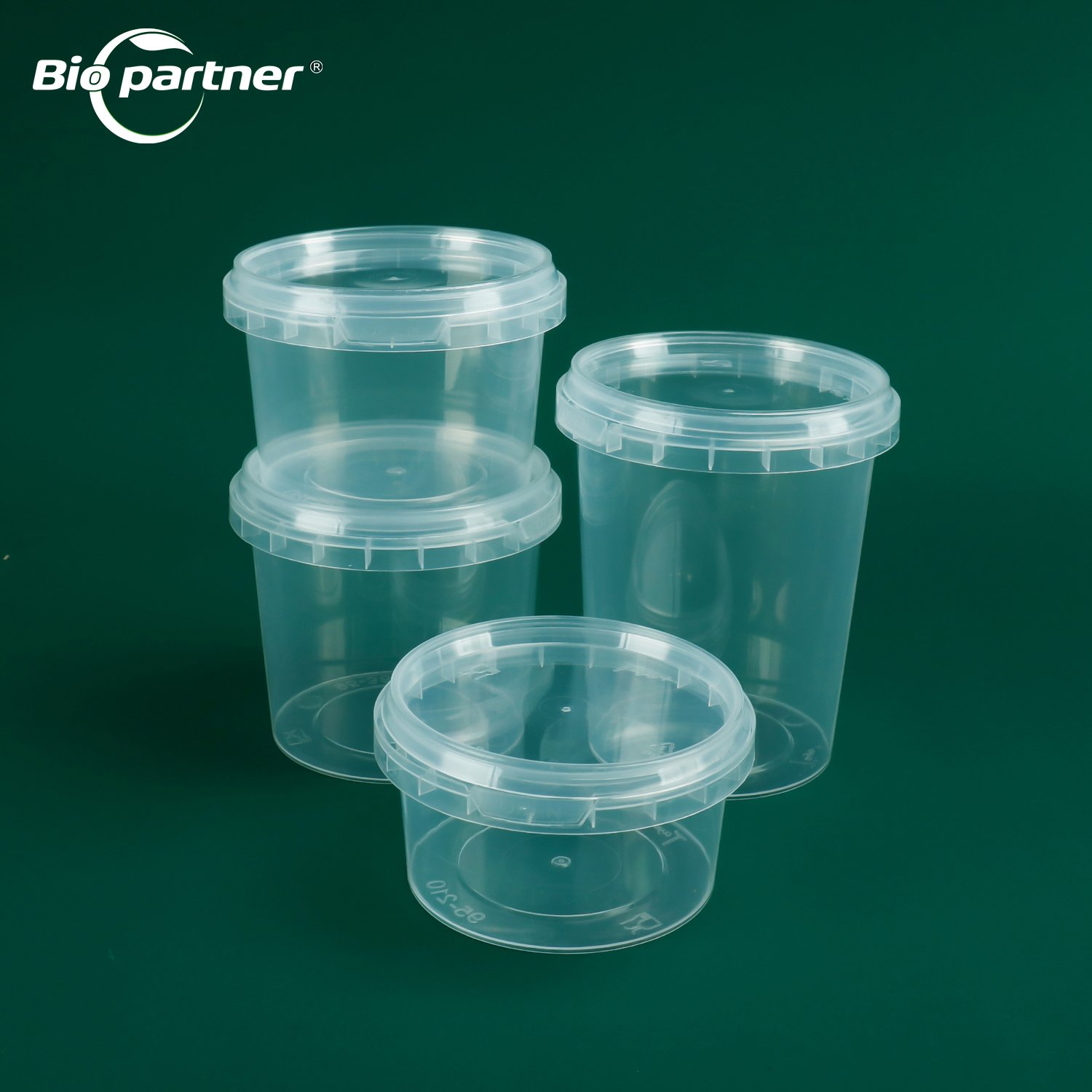 Custom Logo Printed PP Disposable Food Storage Soup Tamper Proof Container Plastic Packing Pp Dessert Deli Cup With Lids