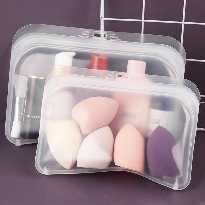 Custom Reusable Ecofriendly Snack Bags Silicone Freezer Bags Silicone Food Storage Bag