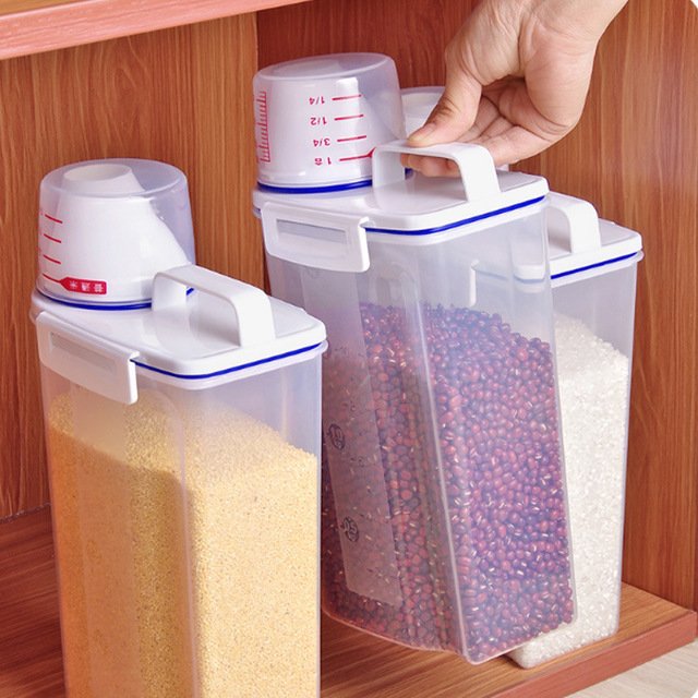 Airtight Rice Cereal Food Container 2L food containers cereal storage container Set