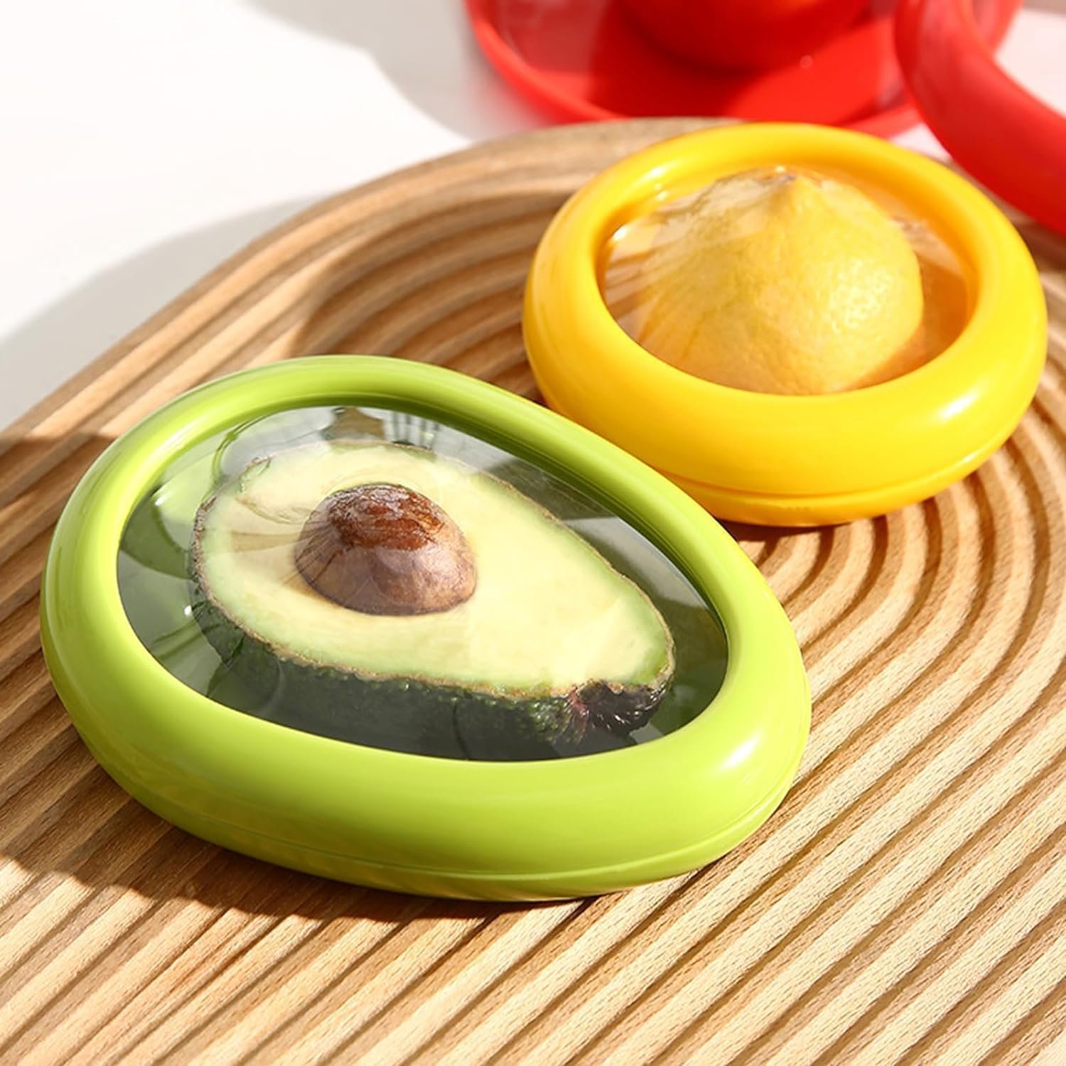 2024 New Silicone Fruit Storage Box Fruit And Vegetable Anti-Oxidation Container Set for Fridge Keep Fresh