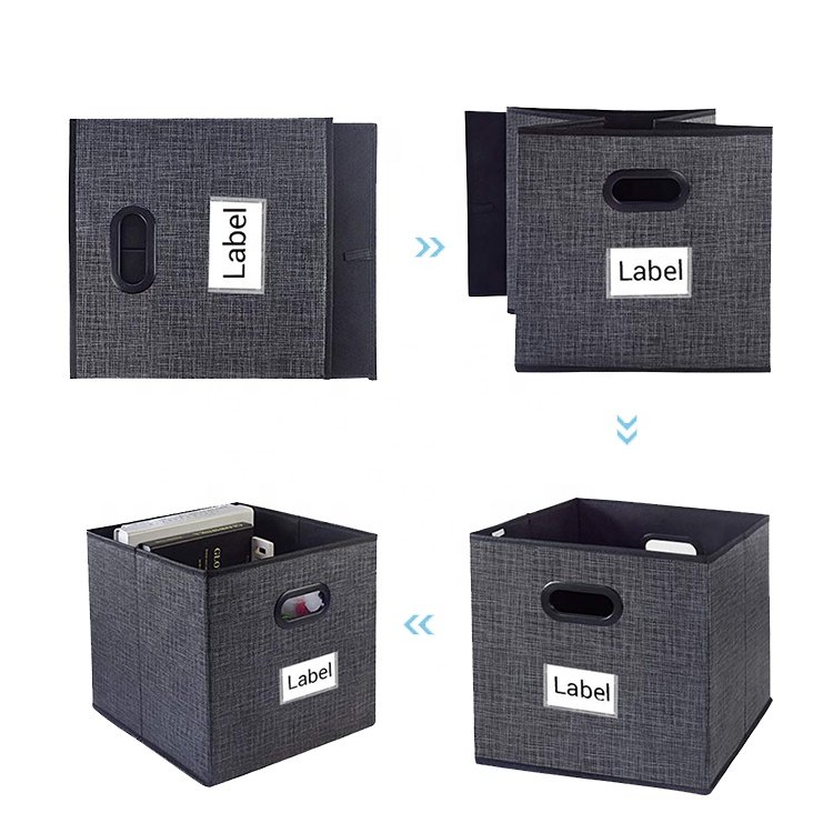 Home Bedroom Custom Closets Open Closet Fabric Home Storage High Quality Collapsible Cube Bins Non Woven Fabric Storage Box