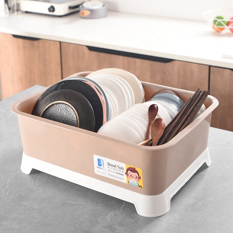 New Design Kitchen Tableware and Dish Drainer Storage Box