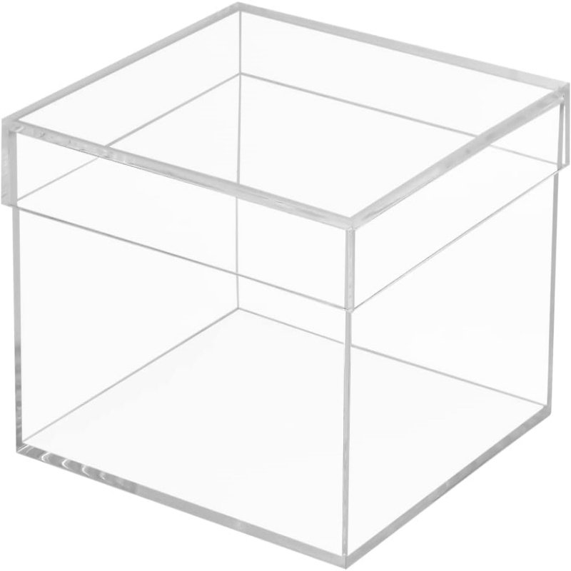 JIHONG Custom acrylic storage box acrylic gift box acrylic jewelry box for lash makeup