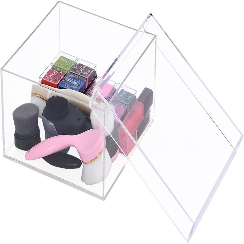 JIHONG Custom acrylic storage box acrylic gift box acrylic jewelry box for lash makeup