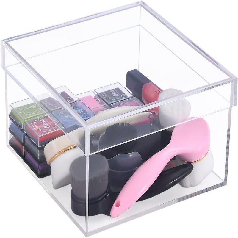 JIHONG Custom acrylic storage box acrylic gift box acrylic jewelry box for lash makeup