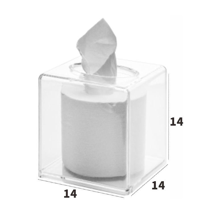 Household Living Room Coffee Table Transparent Box Tissue Holder Plastic Tissue Storage Box