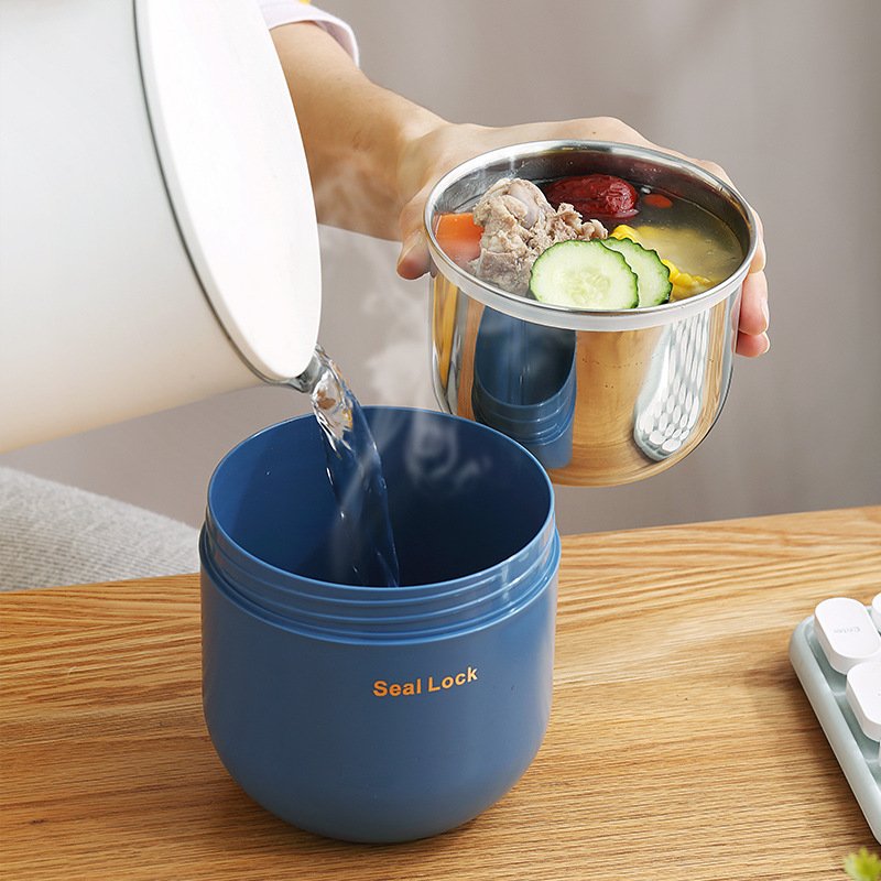 600ML Lunch Box, Bento Box for Kids, Soup Storage Vacuum Thermal Jar Thermos Food Containers