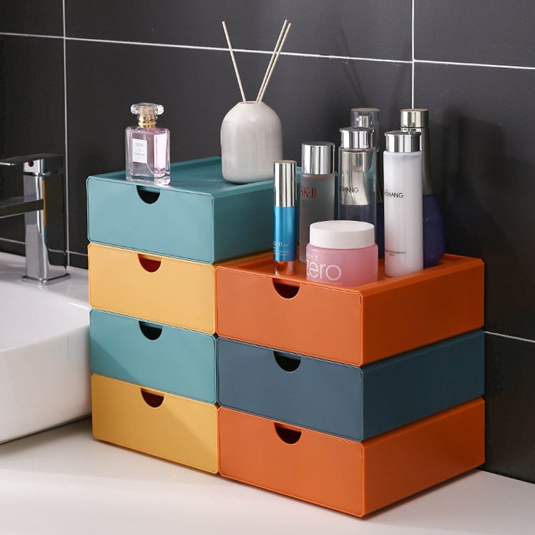 2021 New Design Multifunctional Drawer Type Plastic Storage Box Handle PS PP Home Food Clothing Bathroom Organizing Capacity 5kg
