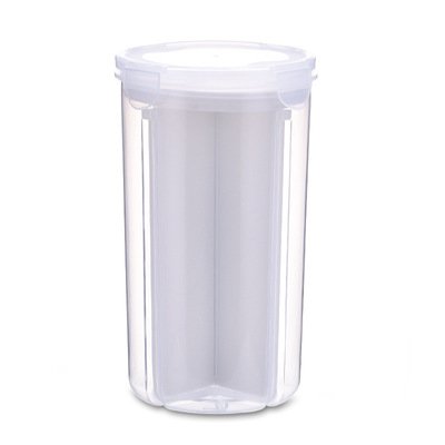 Hot Sale Quarter Grid Food Storage Container PP Plastic airtight With Lid vacuum food storage containers