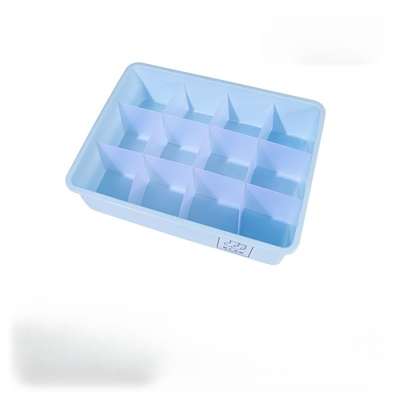 Indoor bedroom decorative white plastic underwear clothes organizer pp storage box with lid
