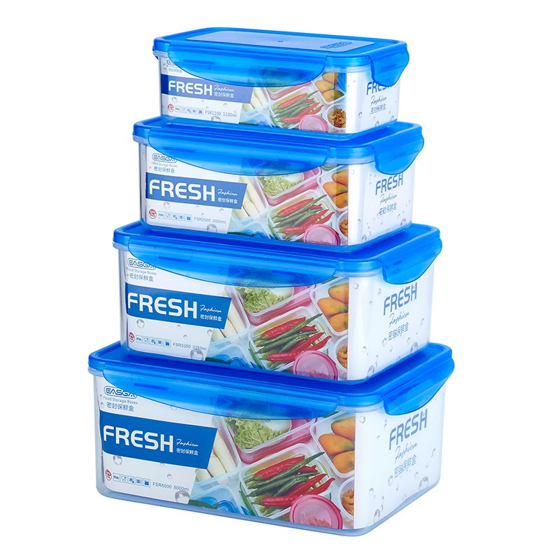 Various specifications food storage container set airtight plastic bento box set