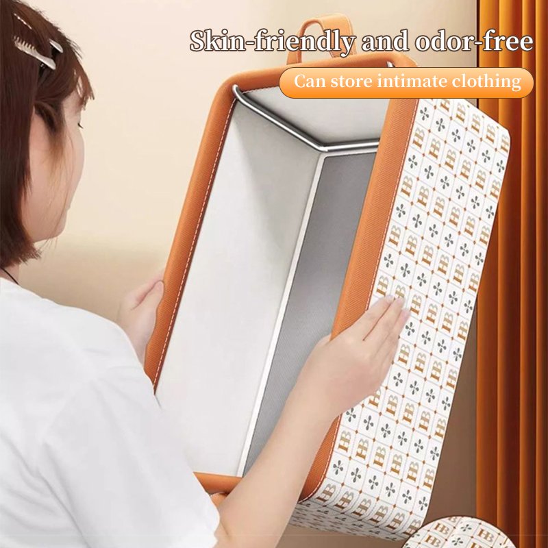 Wardrobe Clothes Organizer with Steel Frame Non-woven Fabric Drawer Organizer Clothes Foldable Clothes Storage Box for Jeans