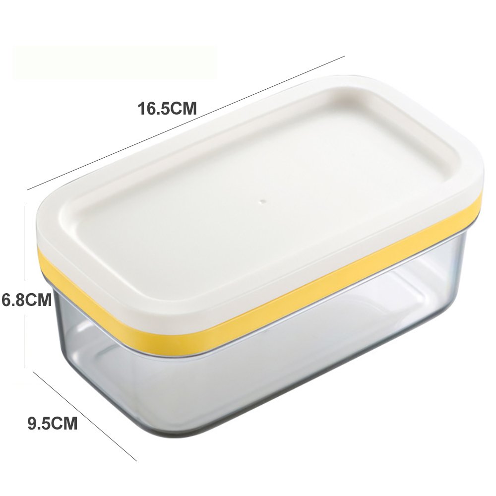 Butter Slicer Cutter Butter Dish with Lid Cutter Box Airtight Rectangular Food Storage Container with Butter insert