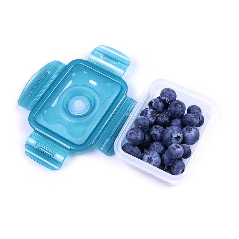 hot selling 7 pieces plastic Rectangular Vacuum Sealing Food Storage Containers with pump