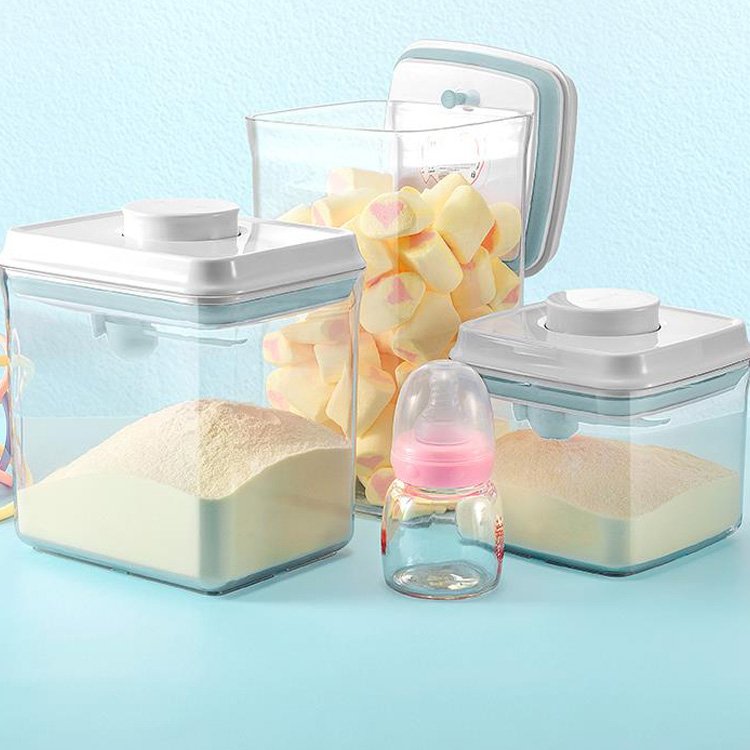 Clear Plastic Food-grade Storage Containers With Airtight Lid For Candy Cookie Rice Sugar Flour Pasta And Nuts Dry Food Storage