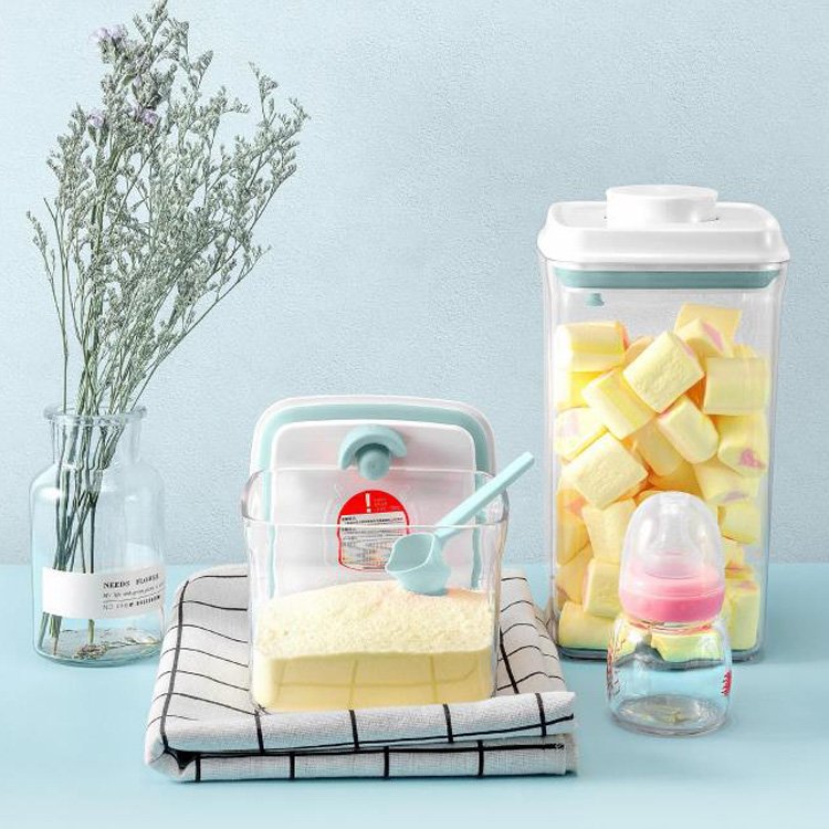 Clear Plastic Food-grade Storage Containers With Airtight Lid For Candy Cookie Rice Sugar Flour Pasta And Nuts Dry Food Storage