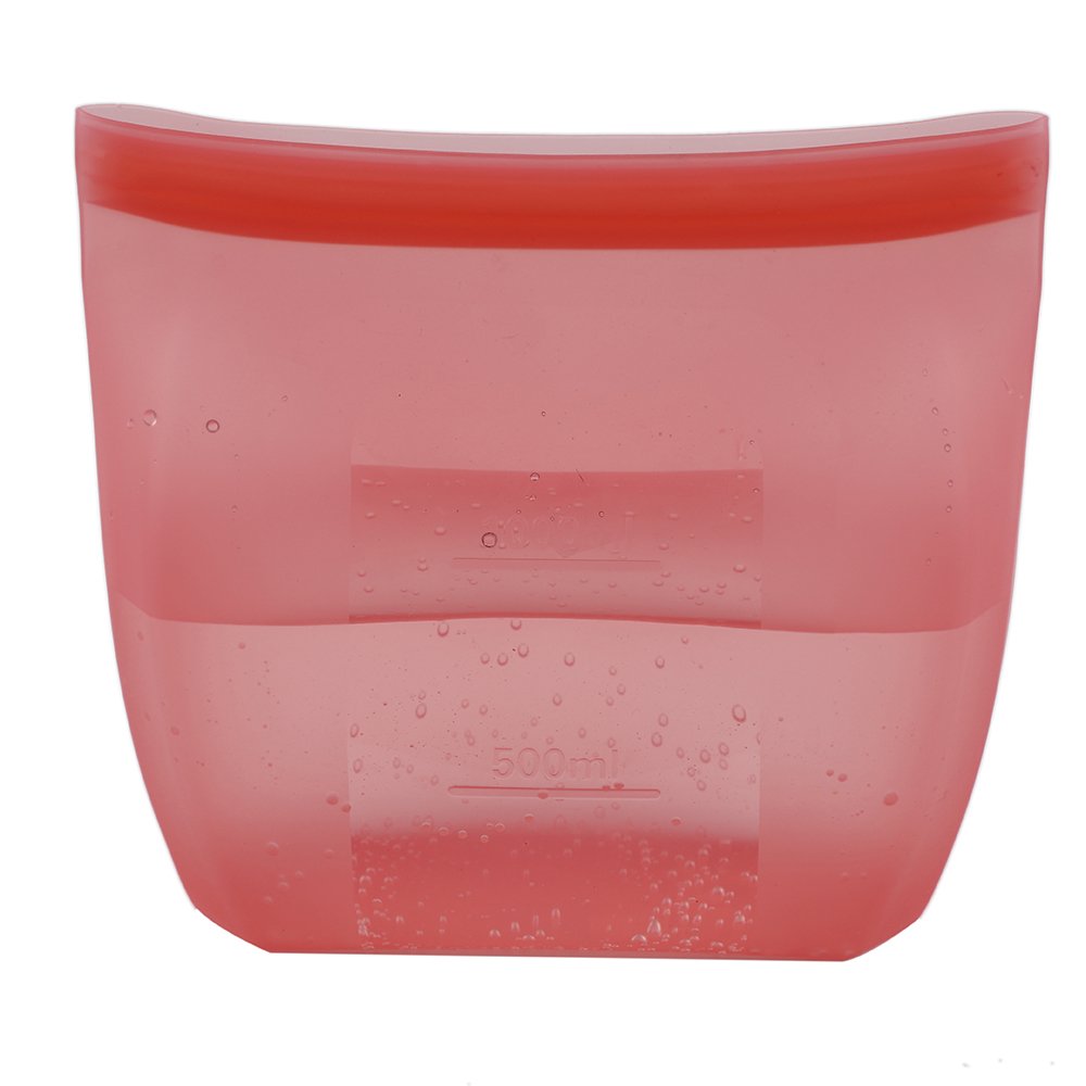 Chifnai Custom Stand Up Silicone Food Storage Bag Kitchen Freezer Silicone Reusable Organizer Container Sandwich Bag