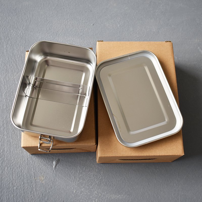 Leakproof 550ml 850ml 1200ml 1400ml 2400ml Snack Meal Prep Food Storage Container Stainless Steel Kids Bento Lunch Box