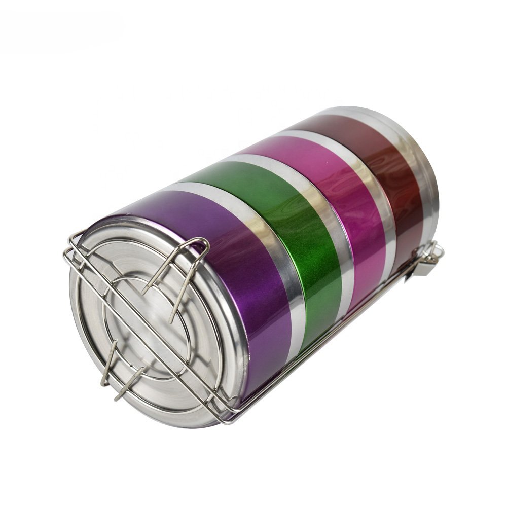 Factory Wholesale Thermal Double wall Stainless Steel Indian Tiffin bento lunch box