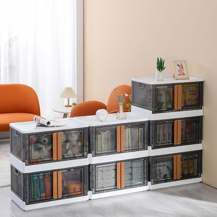 Sesame Hot Selling Multifunctional Foldable Plastic Storage Containers Folding Storage Boxes Bins For Clothes Toy Book