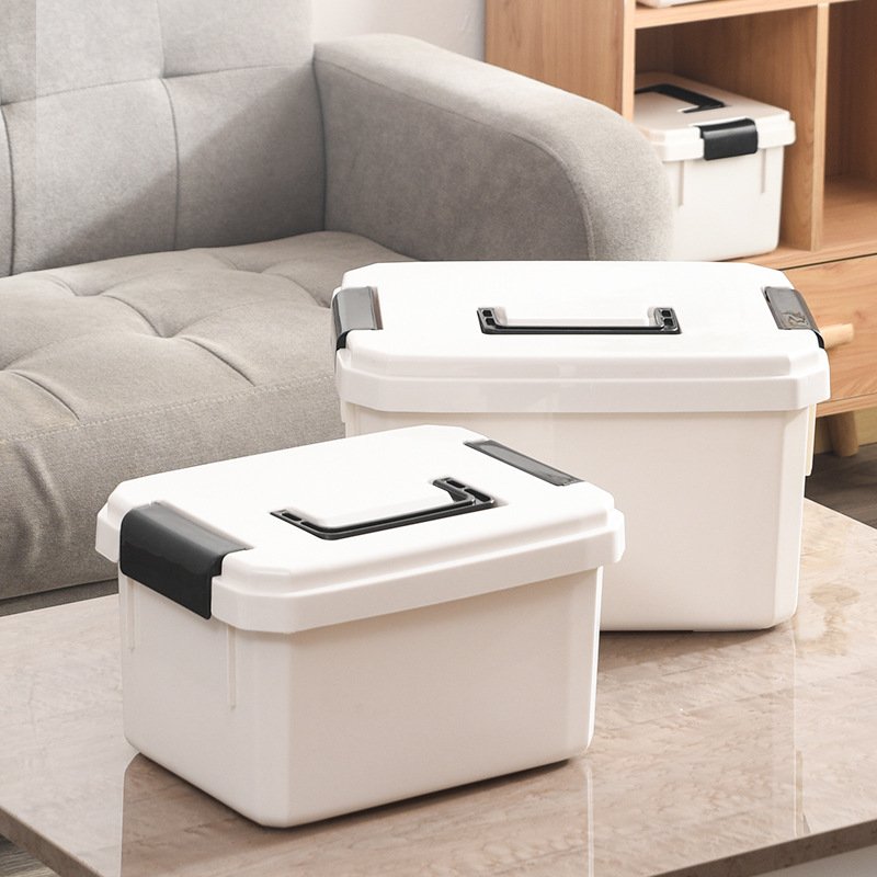 New Products 2023 Home Storage Box 2 Layers Custom Medicine Storage Box With Handle Large Capacity Plastic First Aid Kit Box