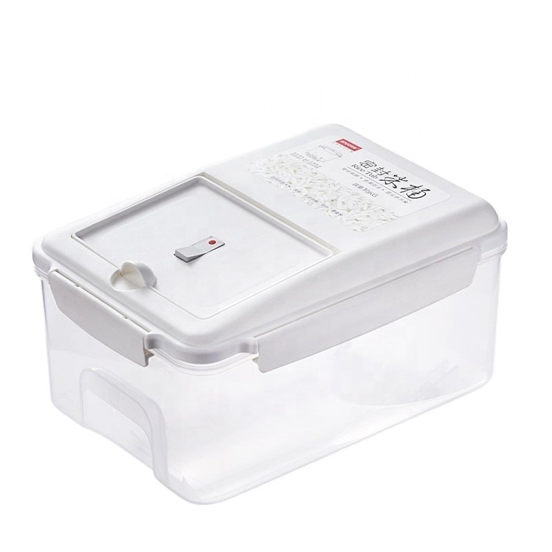 Rice Container 10kg Rice Dispenser Storage Box Container 10kg Pp Rice Storage Container Camping Kitchen Plastic Multifunction
