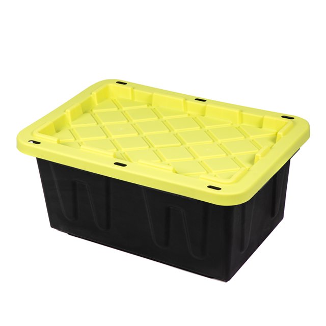 Plastic Storage Box 17 Gallon Heavy Duty Storage Box Lockable Container Tote large plastic storage box