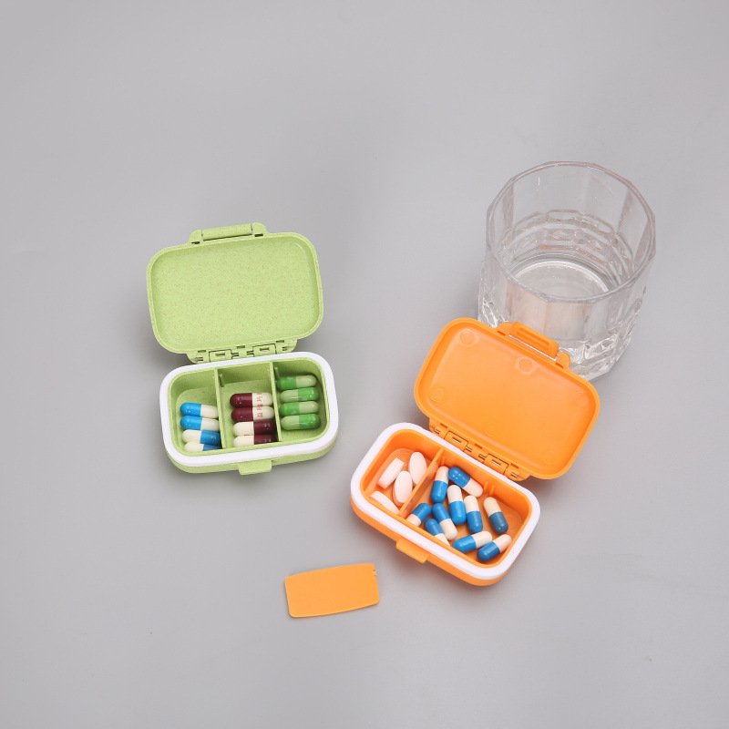 New Style Medical Box 3 Compartment Minimalist Plastic Medicine Pill Organizer Pill Storage Box