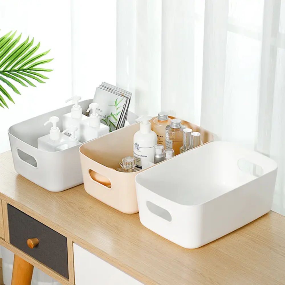 Organizing Box Desktop Cosmetics Organizing Clutter Organizing Storage Basket Plastic Snacks Household Kitchen Storage Box
