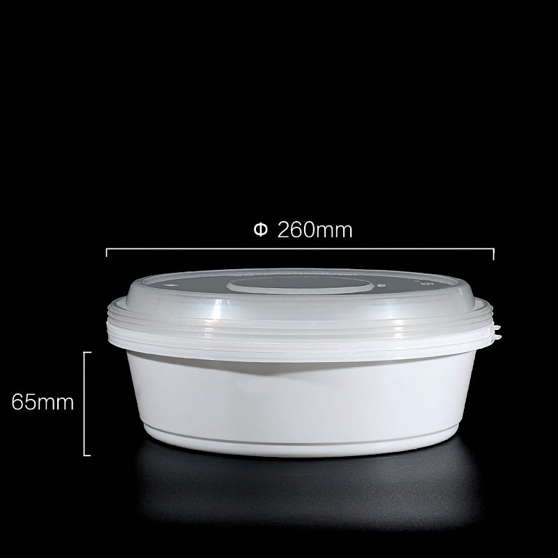 2500ml disposable pp plastic safety lock takeout food packaging box J2500
